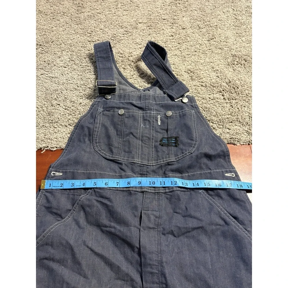 Vtg Sears Perma Prest Tri-Bend Carpenter Bib Overalls 36x30 Farmer Pants Union